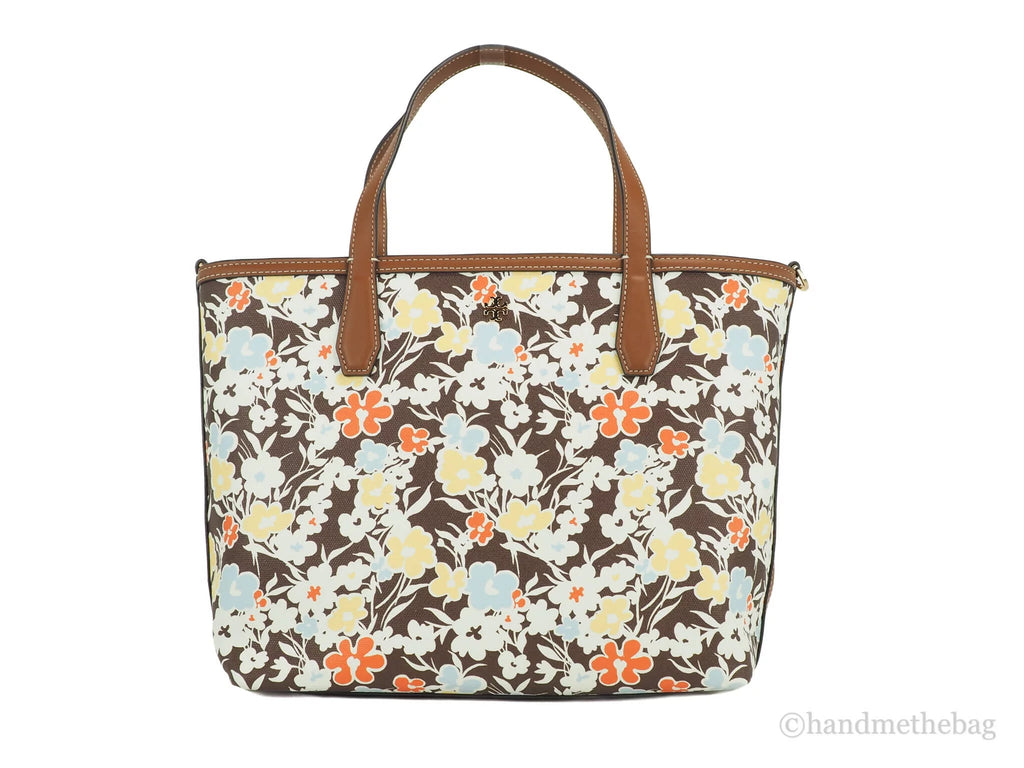 Small Reverie Floral Print Coated Canvas Tote Bag L1268