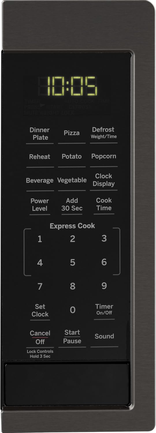 0.9 Cu Ft 900 Watts Black Stainless Steel Microwave Oven C5696