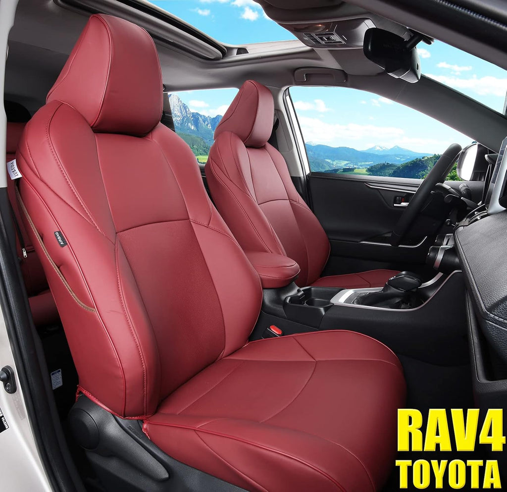 Custom Fit Car Seat Covers Waterproof Faux Leather Full Set J445580