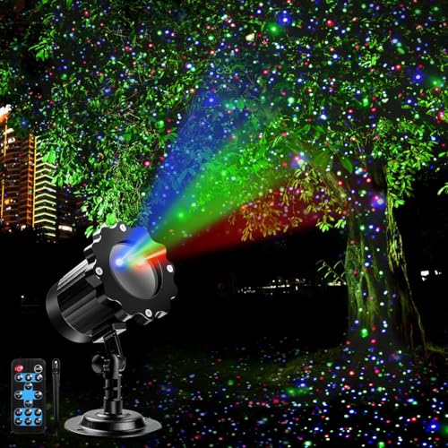 Outdoor RGB Laser Projector Light with RF Control R98936