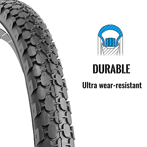 2 Pack 24/26x2.125 Inch Folding Replacement Bike Tire U54463