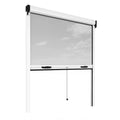 White Aluminum Fiberglass Retractable Bug Screen D64723