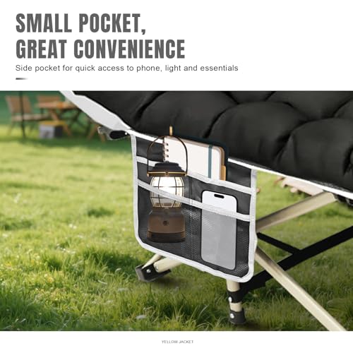 Folding Camping Cot with Mattress and Carry Bag I484