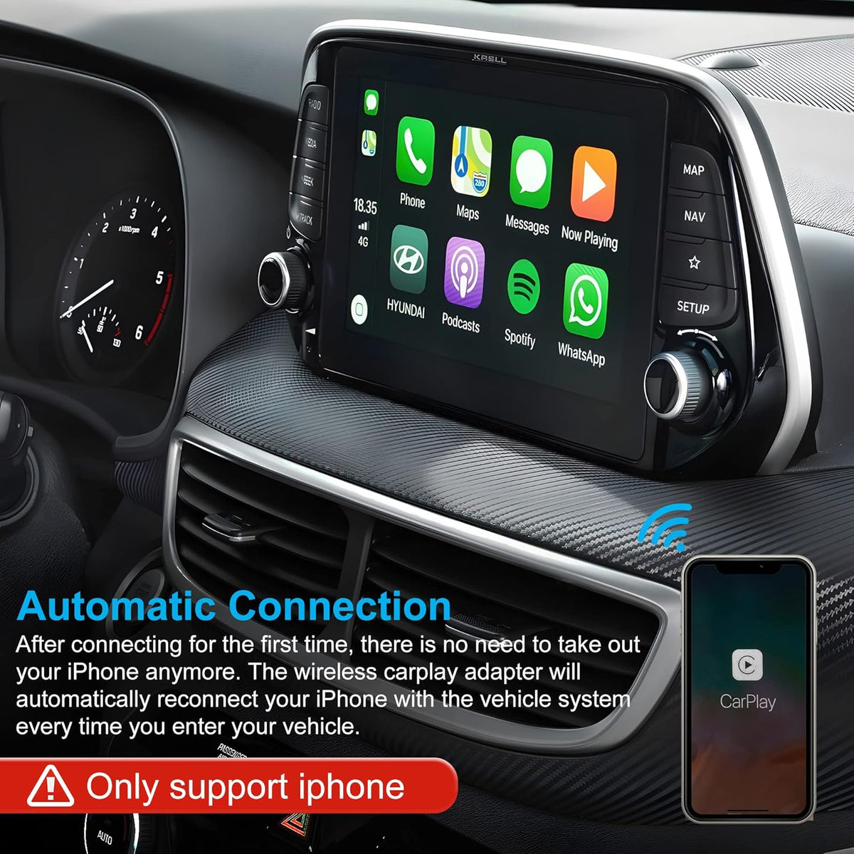 Wireless CarPlay Adapter Pack of 2 Q64844