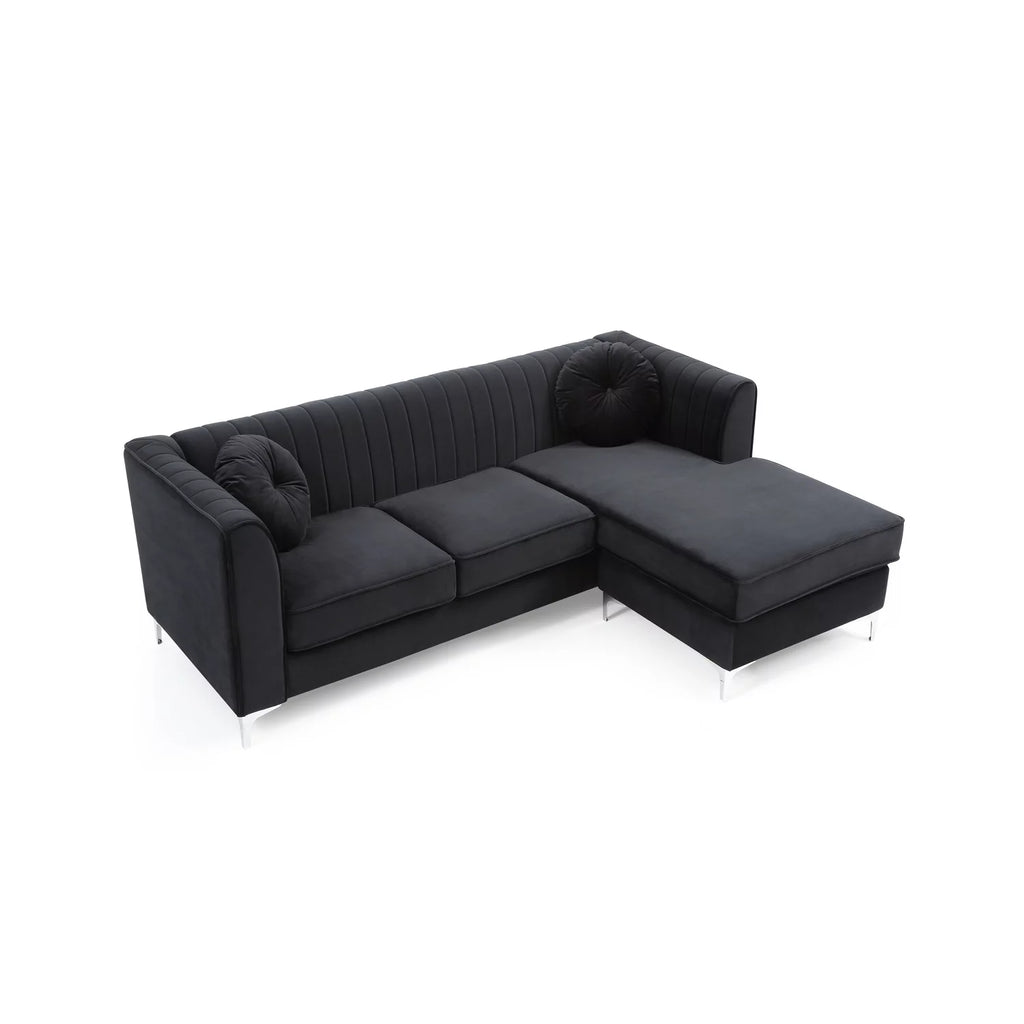 Black Sofa Chaise T27779