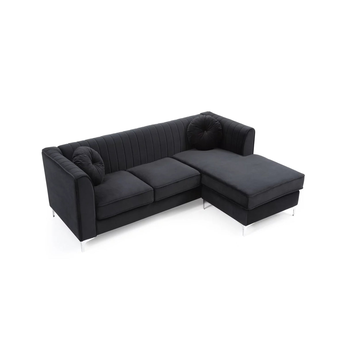 Black Sofa Chaise T27779
