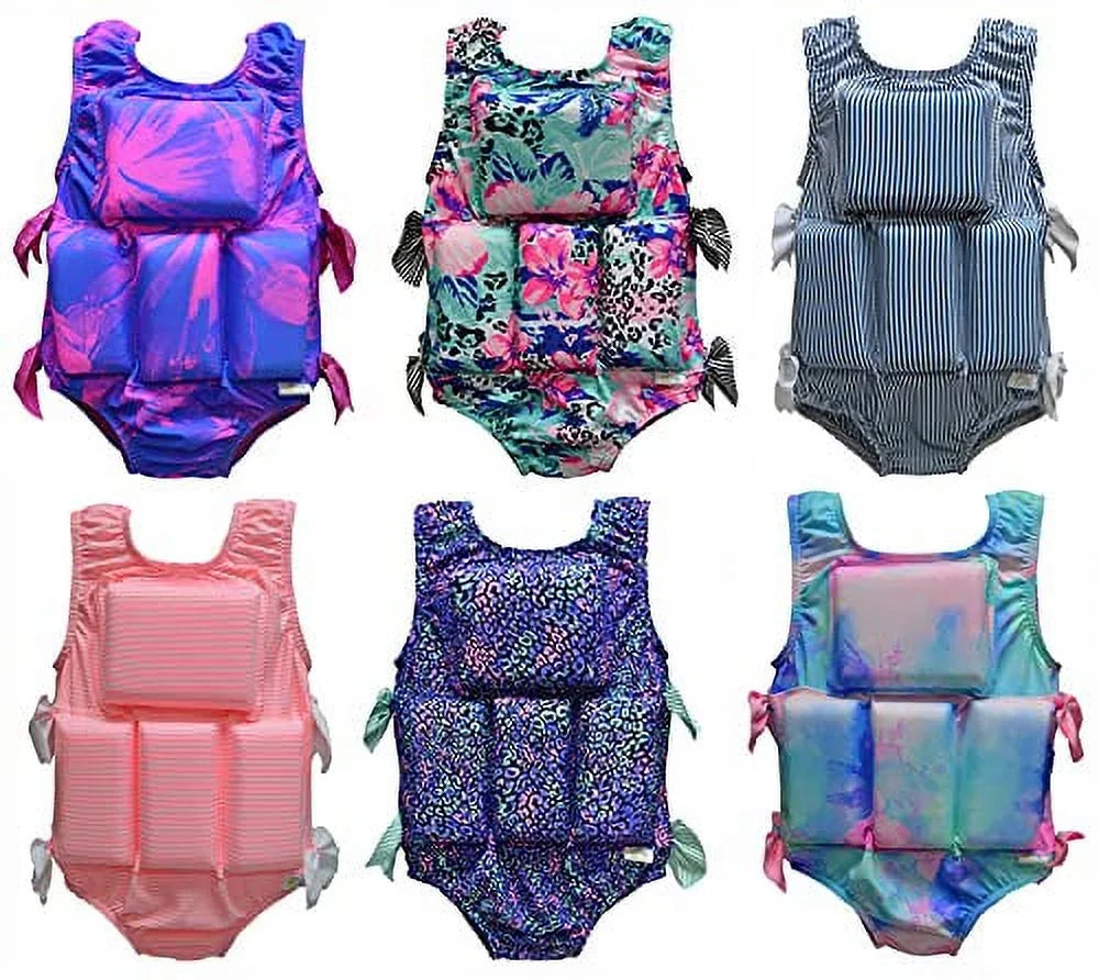 Air Brushed Leopard Swimwear Flotation Life Vest M6620