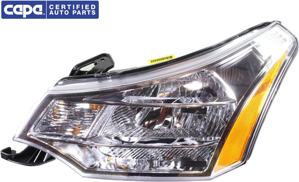 Headlight Assembly Compatible with 2008-2011 Ford Focus Halogen Driver Side E7188