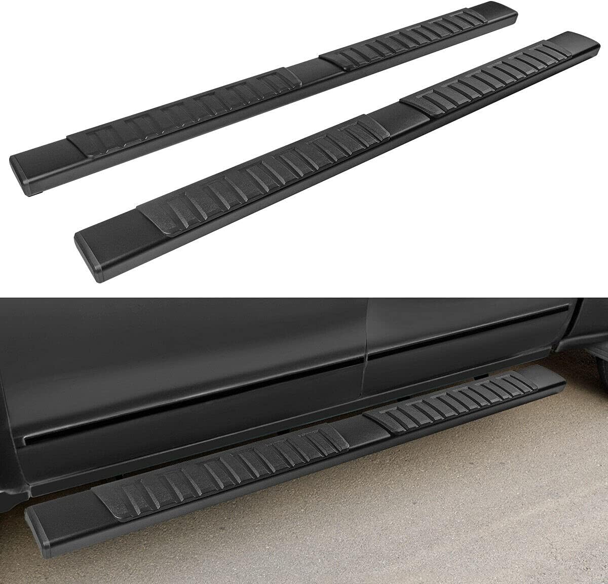 6 inch Textured Side Step Nerf Bars for Chevy Silverado GMC Sierra F851708