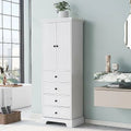 White Four Door Cabinet with Acrylic Doors G168