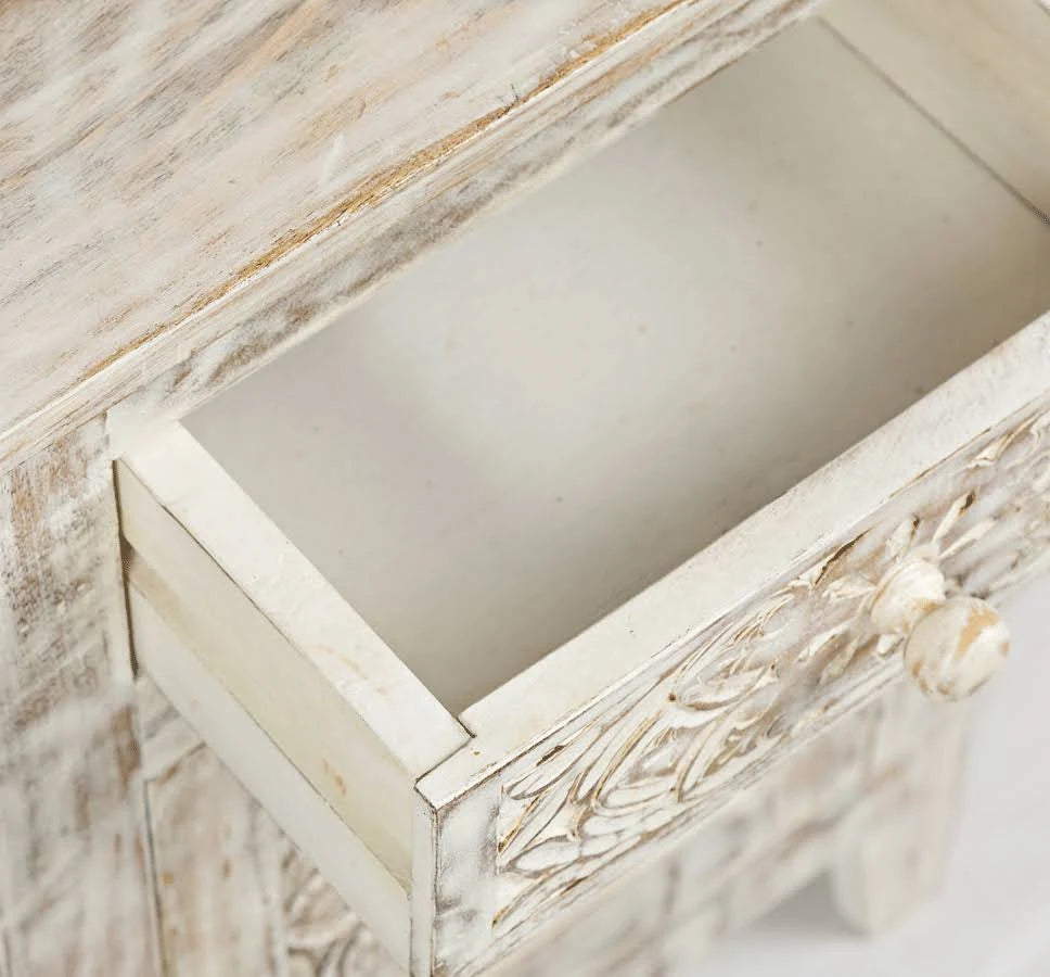 Hand Carved Accent Table J686329