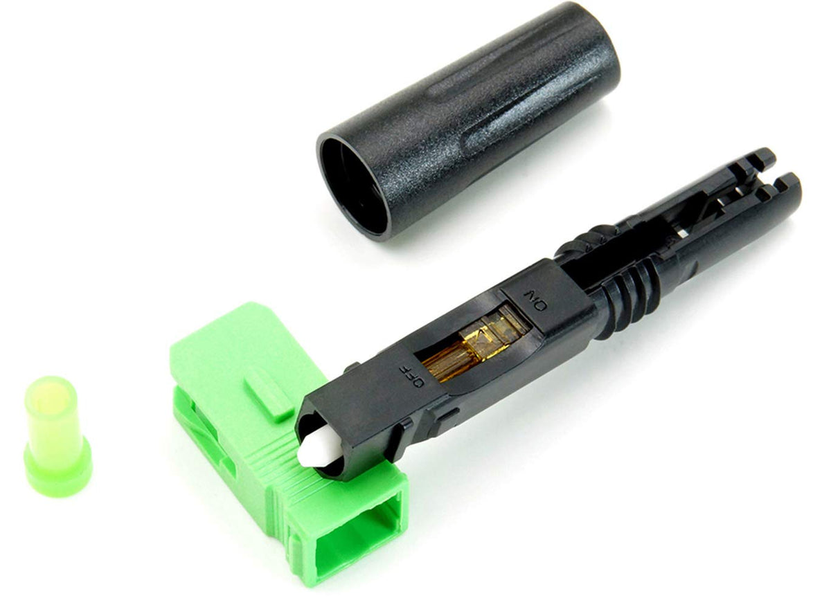 20pcs SC APC Fiber Optic Quick Connector Single Mode 9/125 Z570