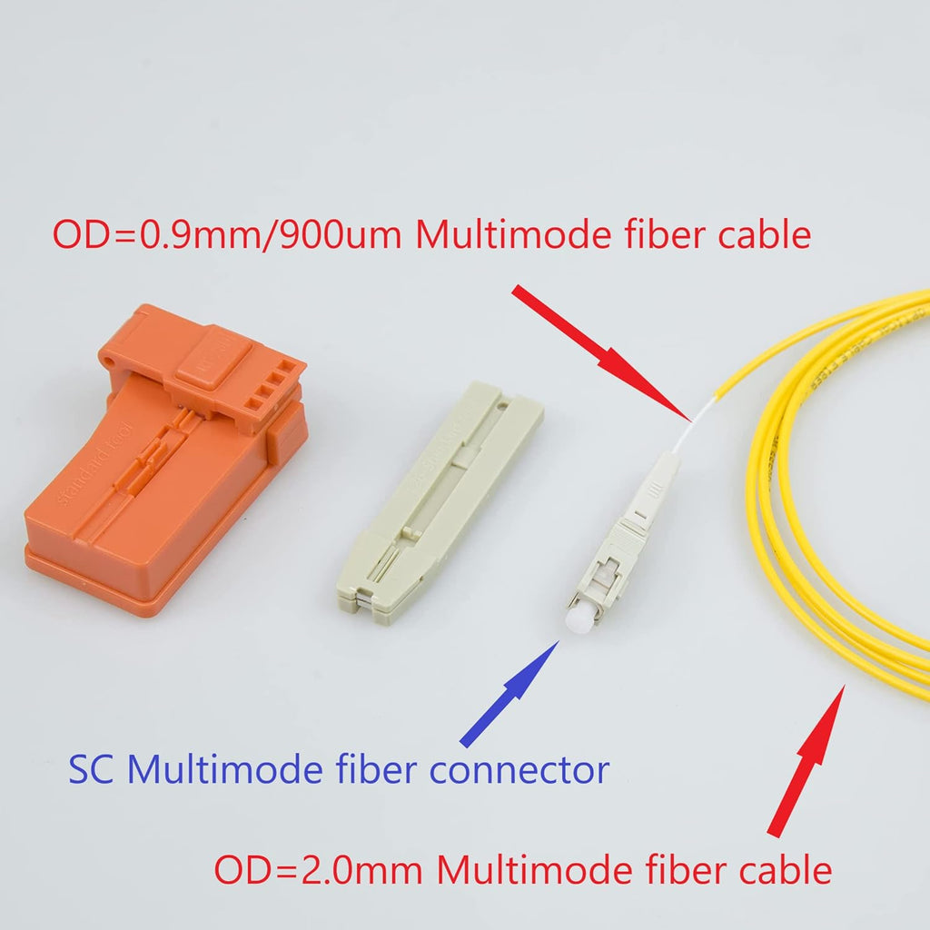 20pcs SC APC Fiber Optic Quick Connector Single Mode 9/125 Z570