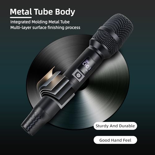 Wireless Bluetooth Karaoke Microphone with Rechargeable Receiver C96030