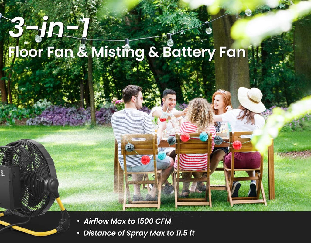 Rechargeable Outdoor Misting Fan 16 inch I225664
