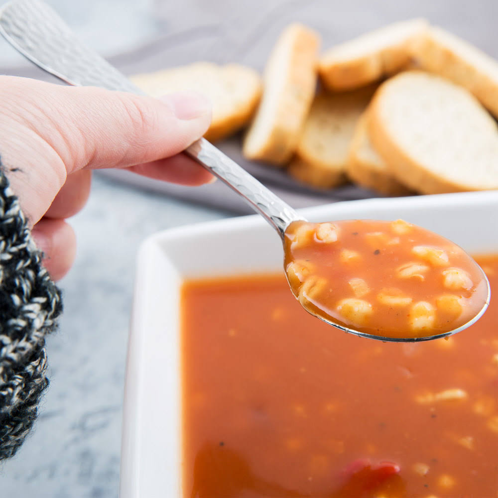 18/0 Stainless Steel Bouillon Spoon - 36/Case Y102