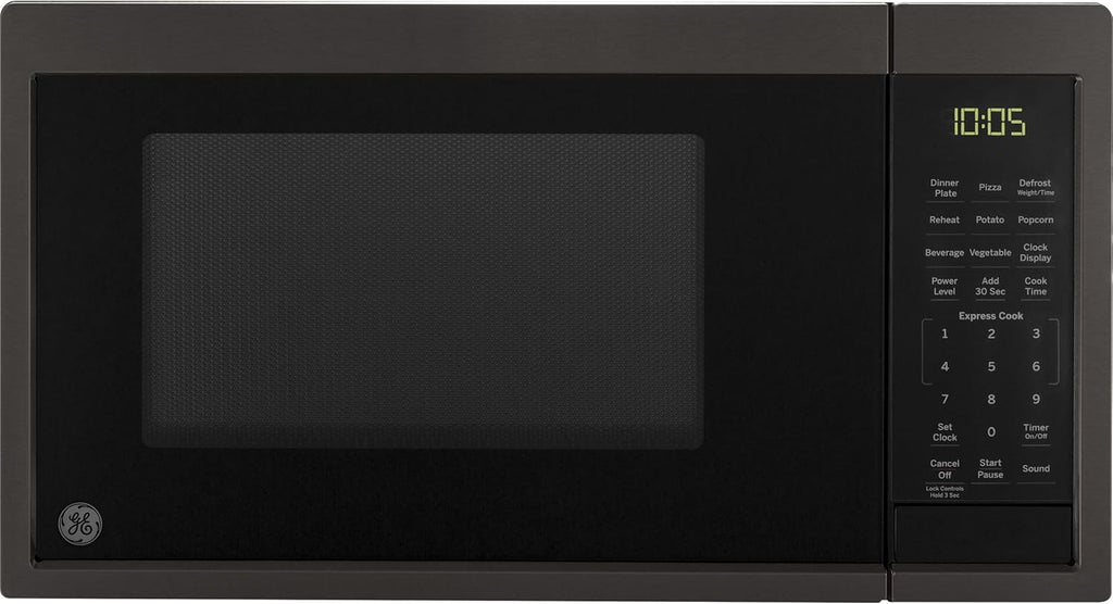 0.9 Cu Ft 900 Watts Black Stainless Steel Microwave Oven C5696