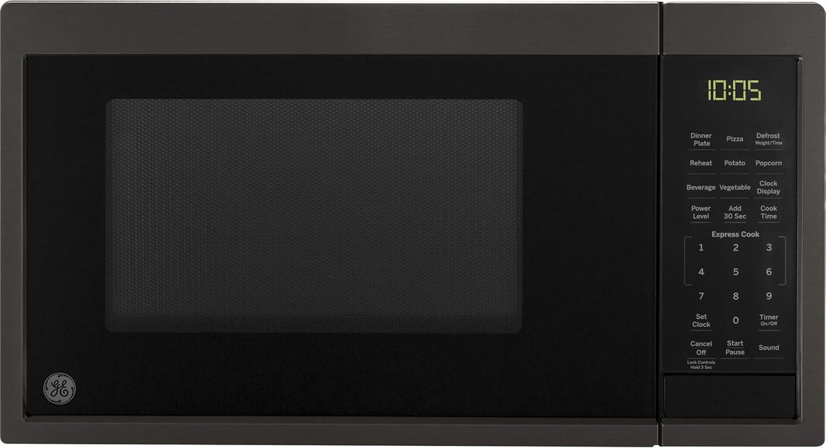 0.9 Cu Ft 900 Watts Black Stainless Steel Microwave Oven C5696