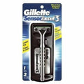 Sensor Excel Razor + 3 Razor Blade Refills, Twin Razor Blades G8240