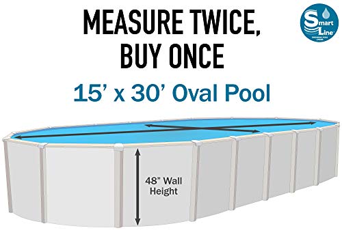 Oval Pool Liner 48-Inch Wall Height 25 Gauge Virgin Vinyl E951752