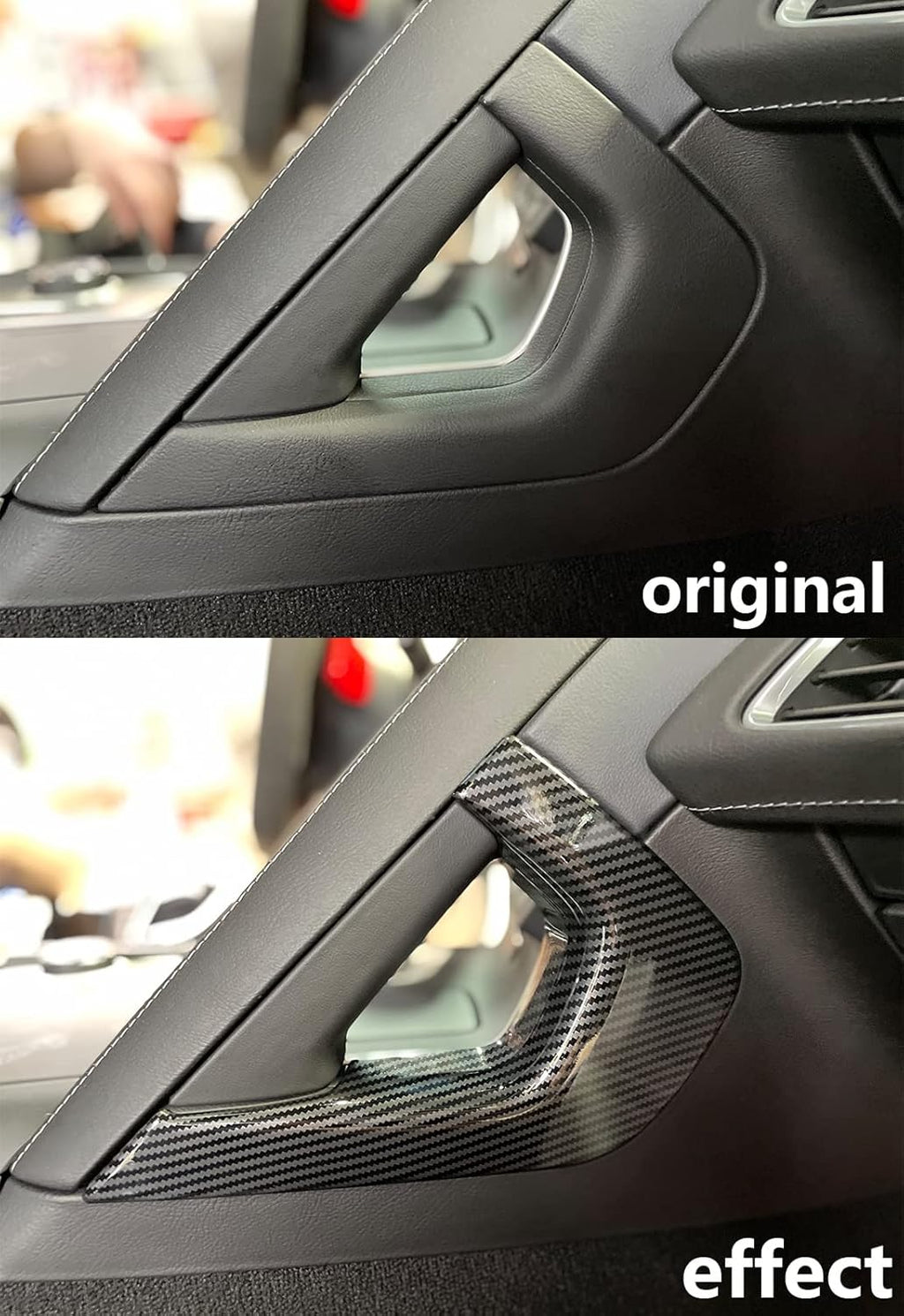 Carbon Fiber Central Control Armrest Cover Trim Pack of 2 M509991