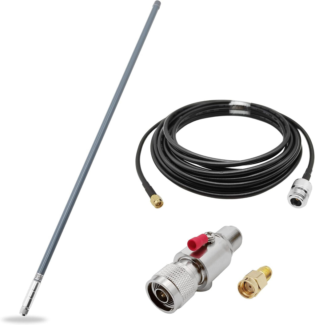 12dBi LoRa Gateway Antenna with 3.3ft N-Female to SMA-Male Extension Cable H1936