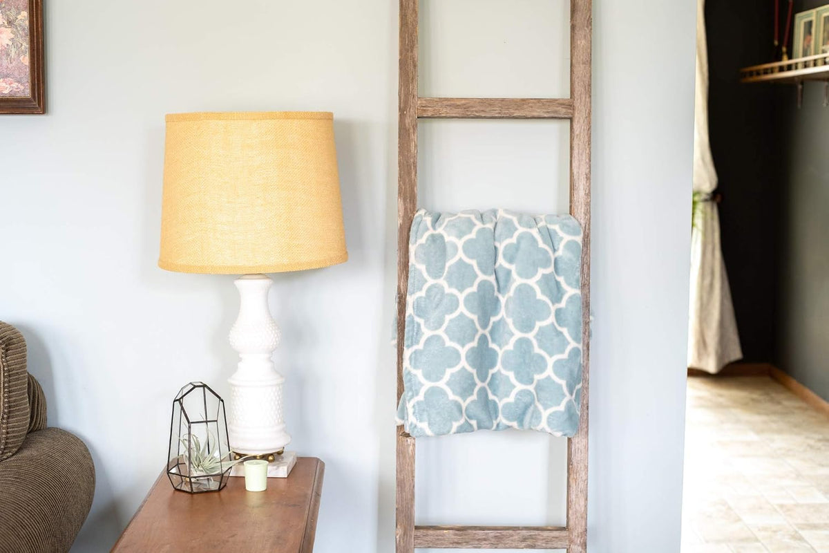 Rustic Farmhouse Decorative 6 ft Ladder Recycled Reclaimed Wood B99208