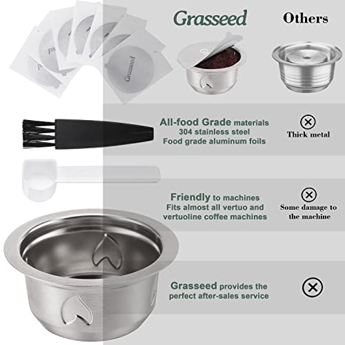 Refillable Stainless Steel Vertuo Capsule with 40 Foil Lids N219519