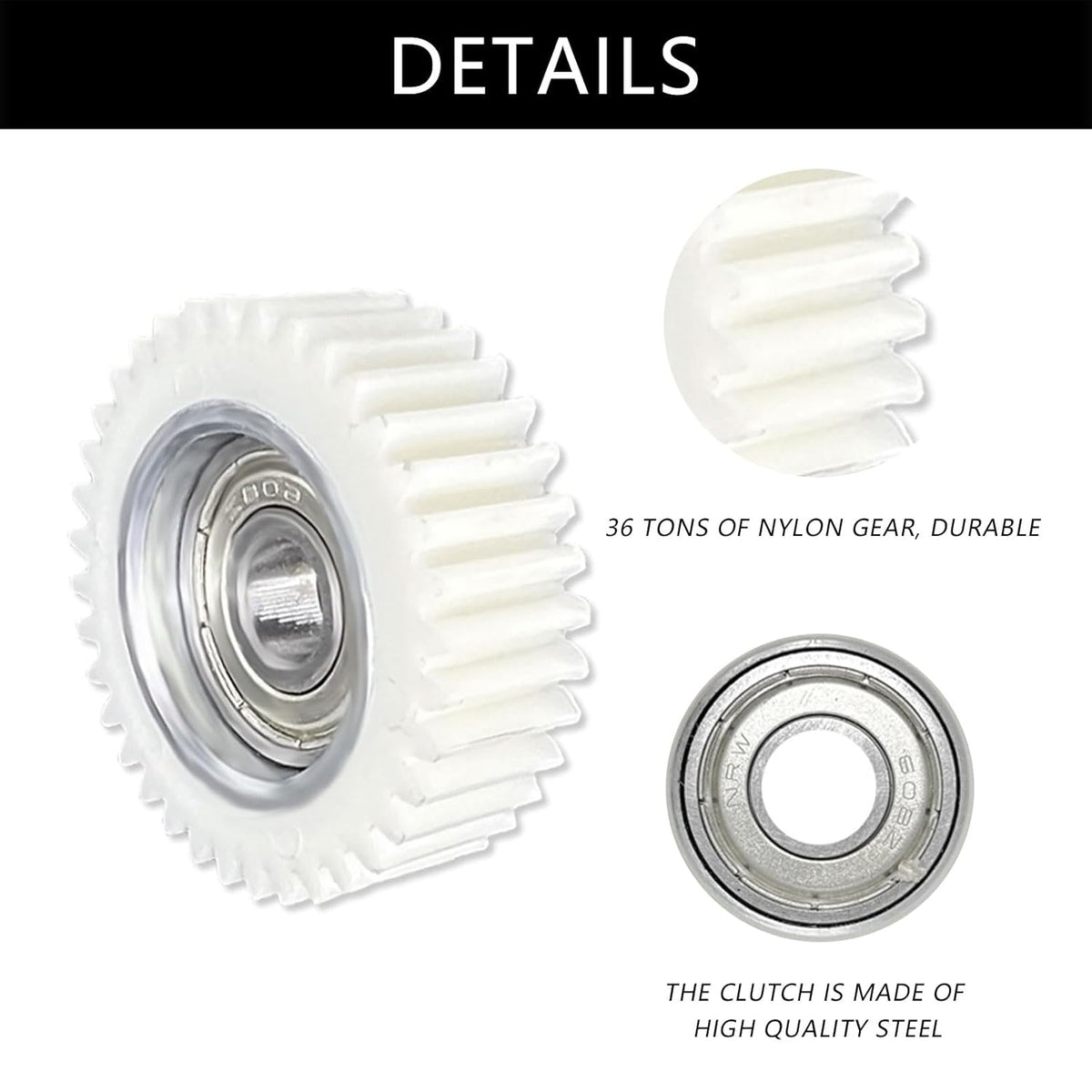 3pcs 36 Teeth Nylon Gear Set for Electric Bike Motor G55169