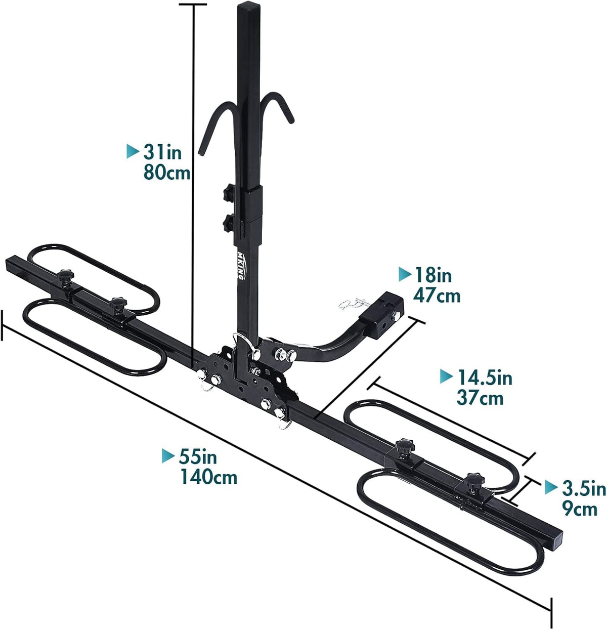 Hitch Mount Foldable Bicycle Carrier Rack H926671