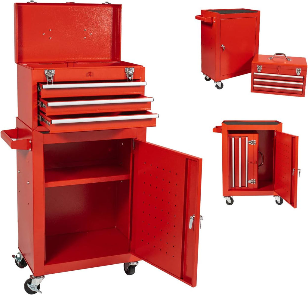 Rolling Tool Chest with 3 Drawers and 4 Wheels X3331