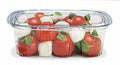 48-Ounce Clear Plastic Container with Lid Z686