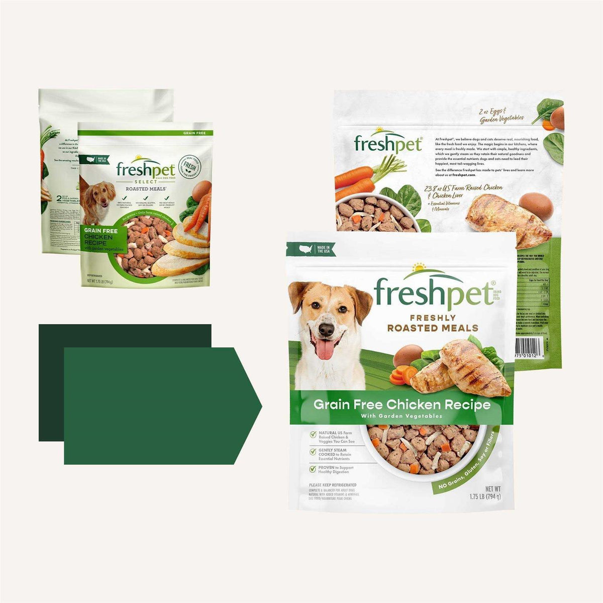 Grain Free Chicken Recipe with Garden Vegetables Dog Food D738