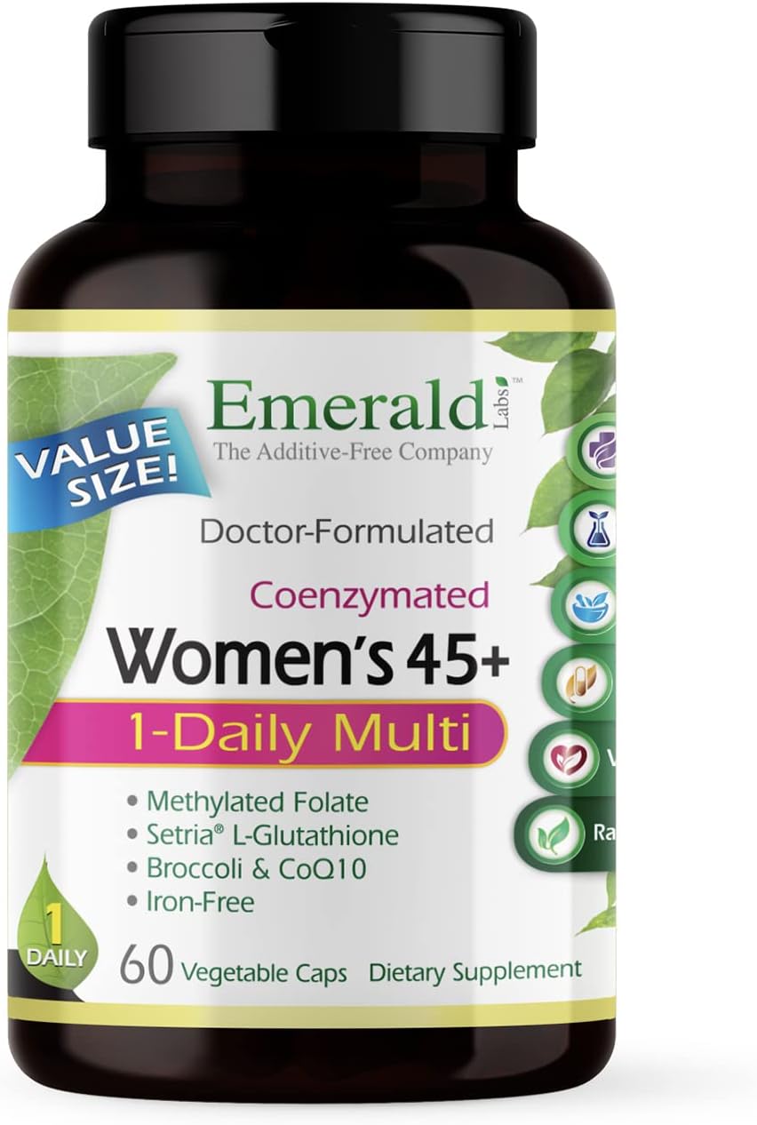 Women's 45+ 1-Daily Multi (60 Caps) & Men's 45+ 1-Daily Multi (60 Caps) Complete Multivitamin J218