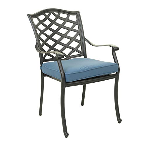 Outdoor Aluminum 5-Piece Round Dining Set with 4 Armchairs and Round Table G3532