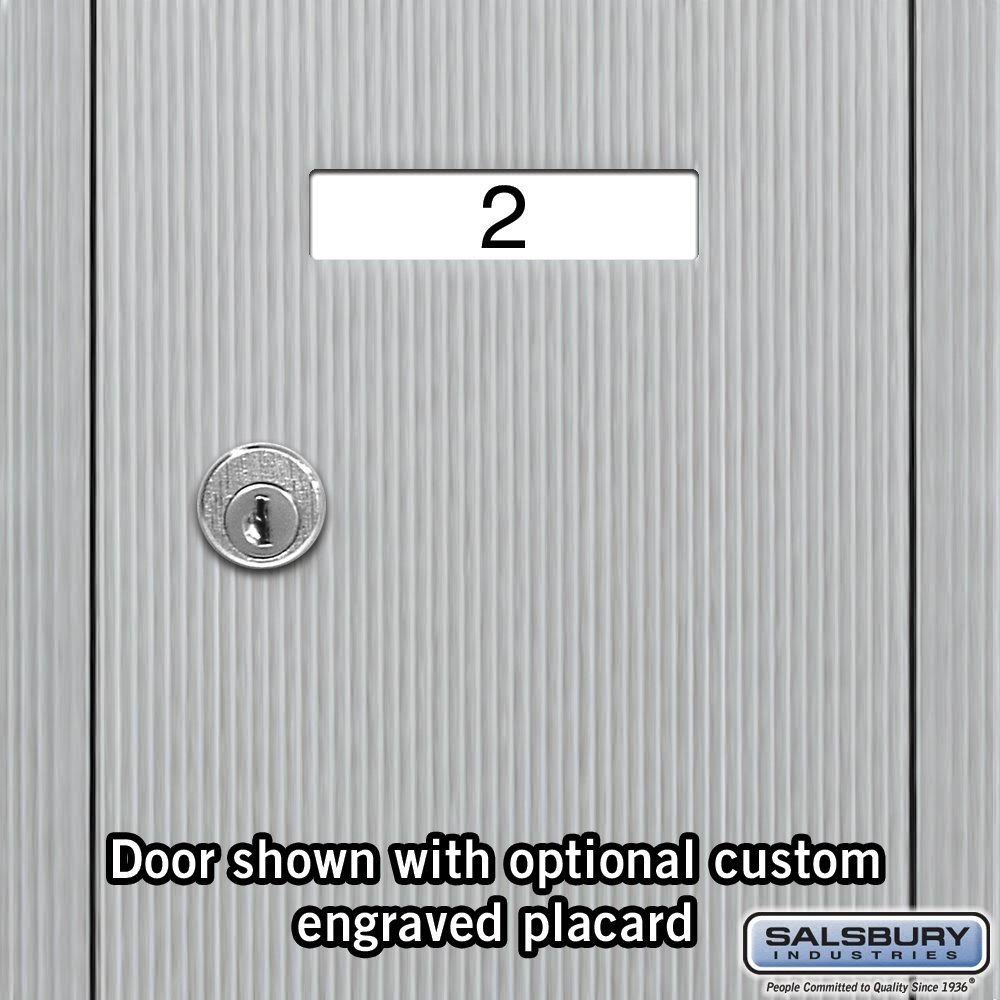 Aluminum Vertical Recessed Mounted 4 Doors Mailbox H104525