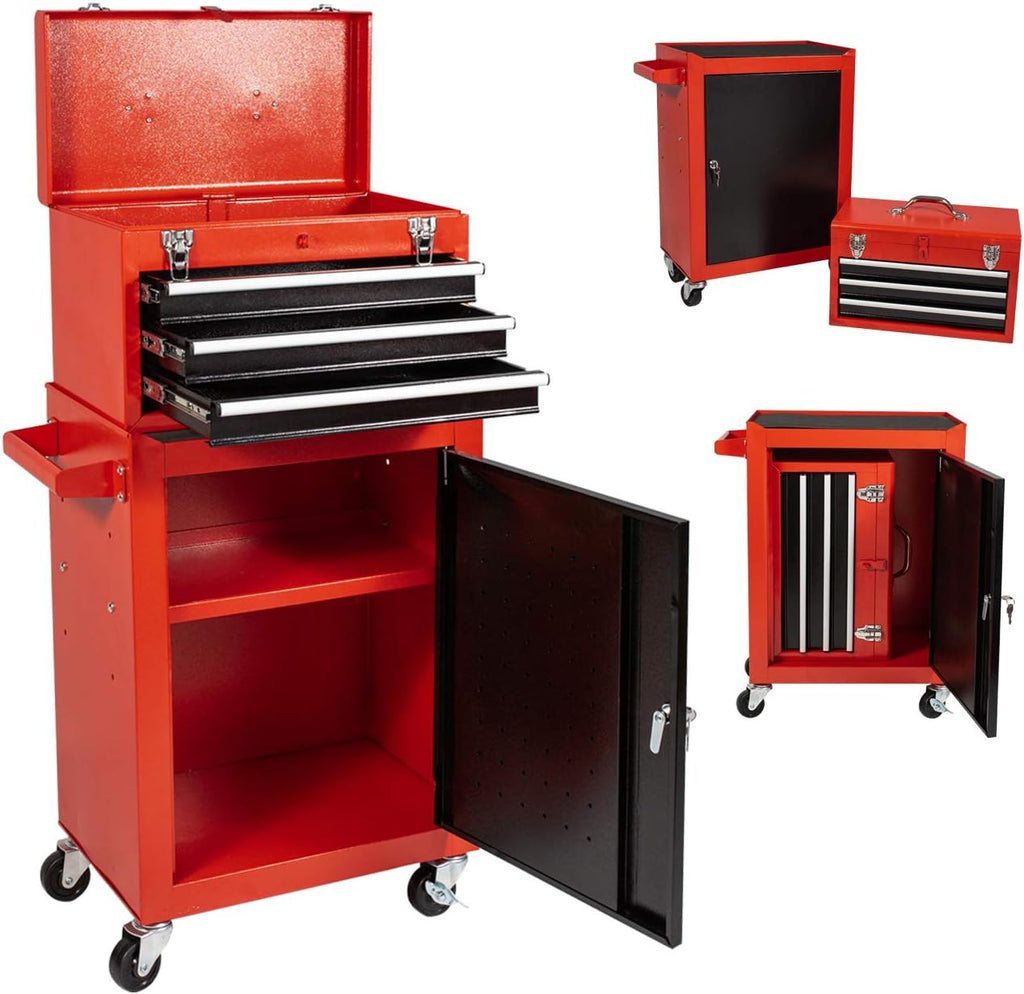 Rolling Tool Chest with 3 Drawers and 4 Wheels X3331