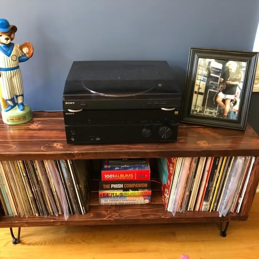 Honey Vinyl Record Storage Furniture L359