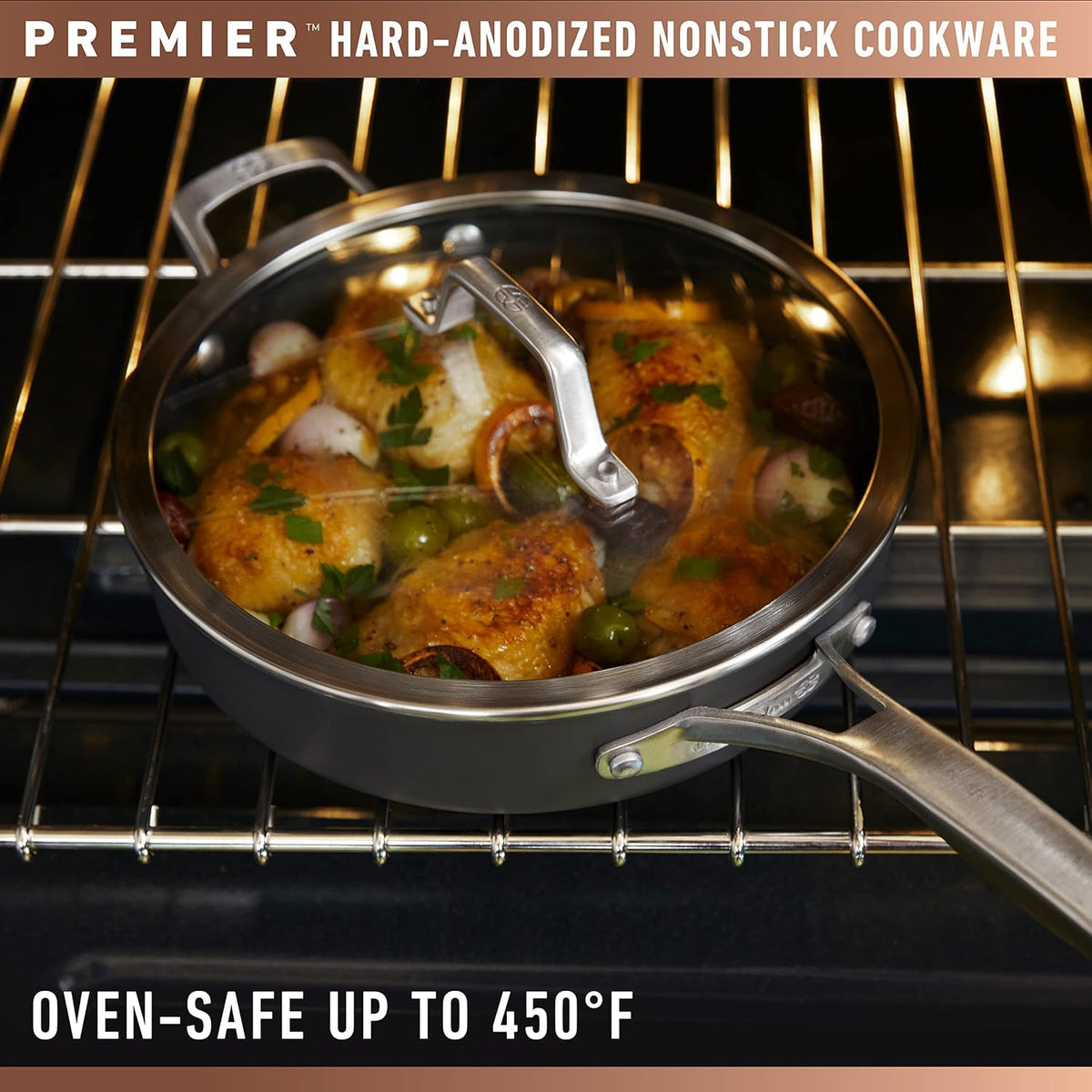 Calphalon Premier Hard-Anodized Nonstick 8.5-Quart Dutch Oven with Lid X609