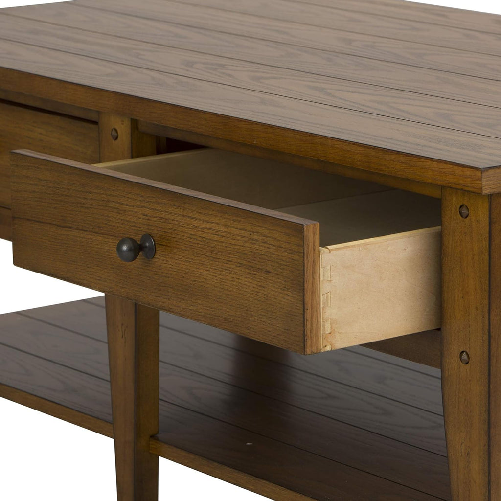 Medium Brown 3 Piece Set (1-Cocktail 2-End Tables) A4311