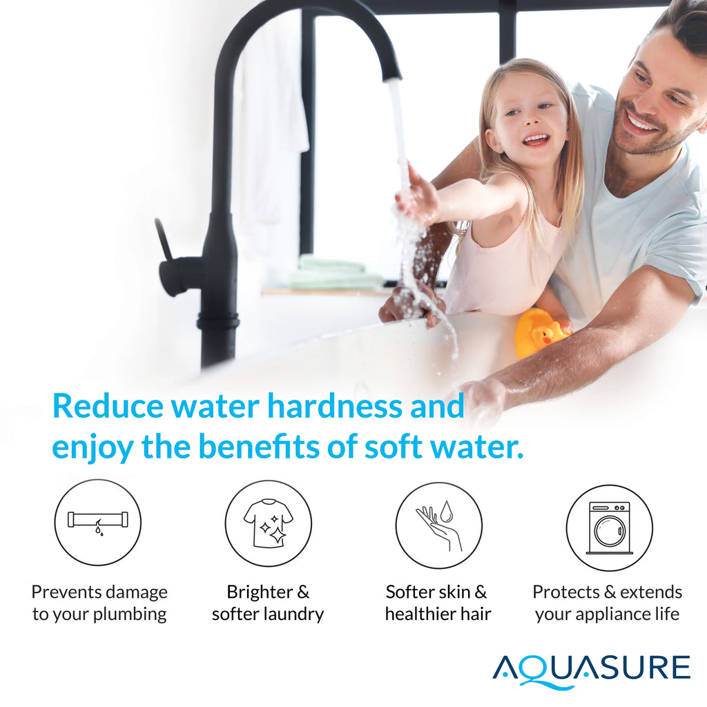 Whole House Water Softener Reverse Osmosis Drinking Water Filter Bundle (64,000 Grains) G256