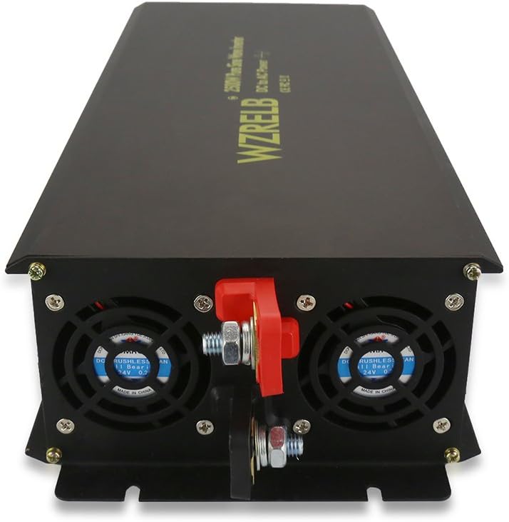 2500W Pure Sine Wave Power Inverter 24V DC to 120V AC N939037