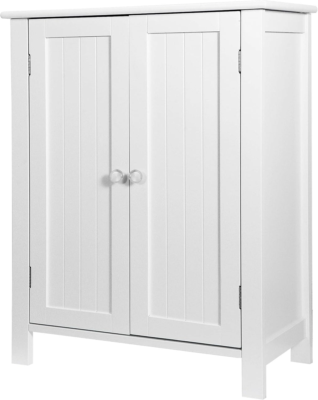 Bathroom Floor Storage Cabinet with Adjustable Shelf and Double Door O8496