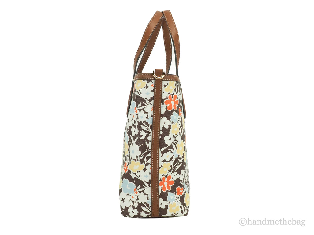 Small Reverie Floral Print Coated Canvas Tote Bag L1268