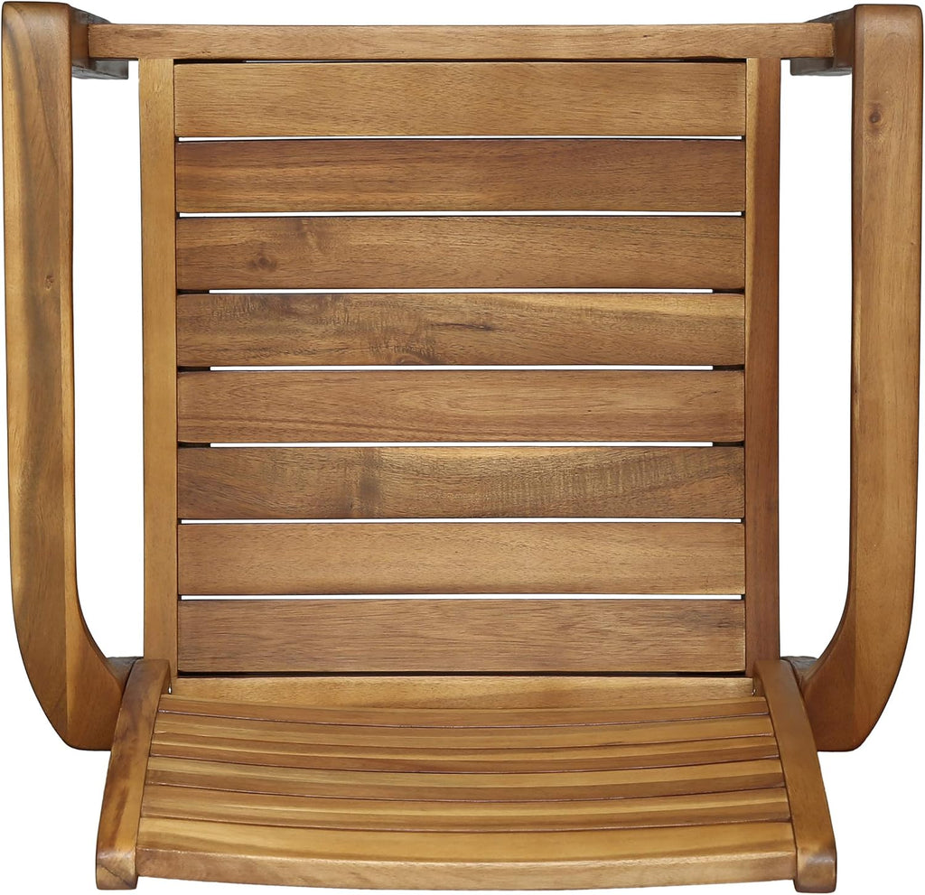 Acacia Wood Outdoor Dining Chairs Set of 2 X234278