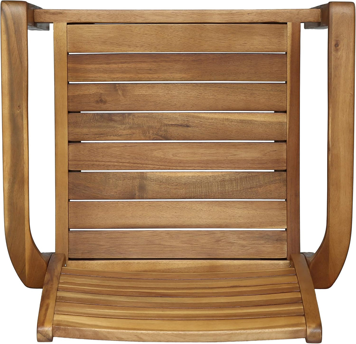 Acacia Wood Outdoor Dining Chairs Set of 2 X234278