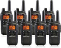 36 Channel FRS Two-Way Radio Walkie Talkie Black 8 Pack O56671