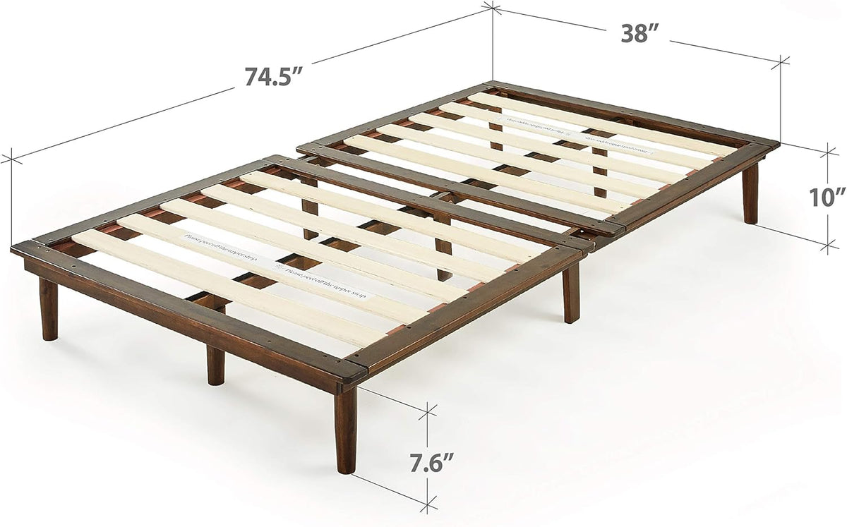 10 Inch Wood Platform Bed Frame Queen D617465