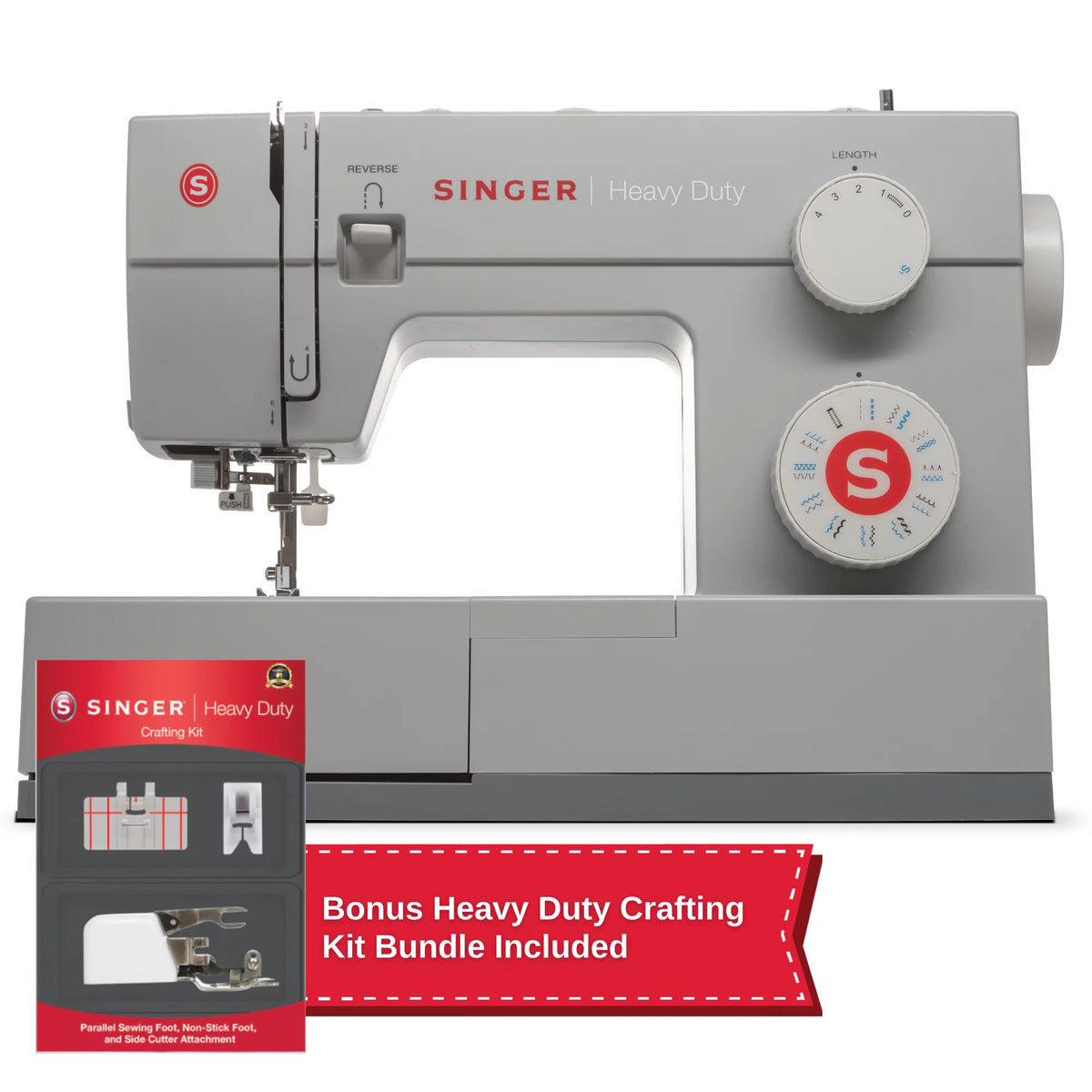 Heavy Duty Sewing Machine with Presser Foot Kit R7643