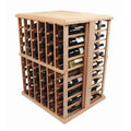 108 Bottle Wine Rack Tasting Table Rustic Pine I92494